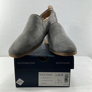 Cole Haan Tacoma Flat Charcoal Gray Suede size 9 B